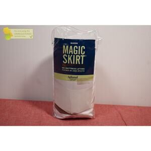 Magic Skirt Tailored Bedskirt Queen White*
